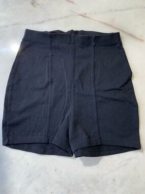 Natalie Dancewear Black High-Waist Dance adult Shorts